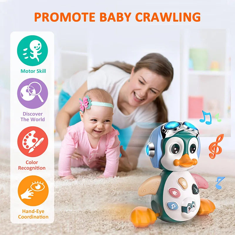 Penguin Crawling Musical Toy