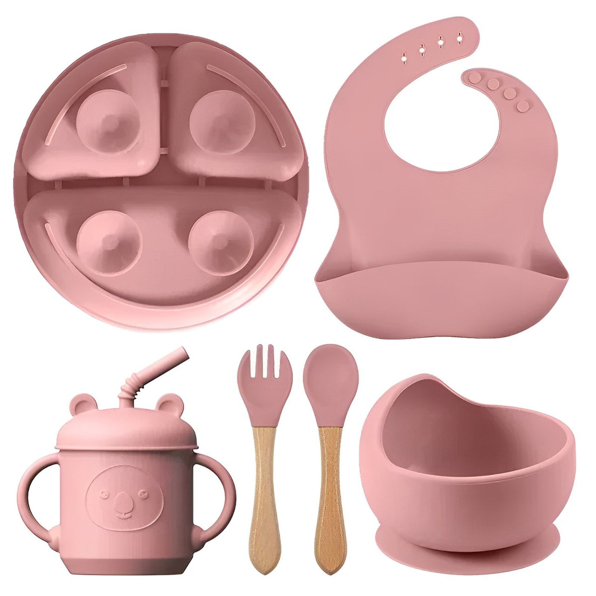 Silicone Feeding Set 5/6Pcs